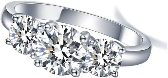 IMOLOVE Moissanite Engagement Ring