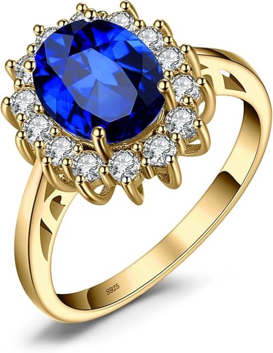JewelryPalace Middleton Birthstone Statement Ring