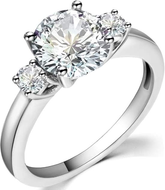 Jude Jewelers Stainless Steel Engagement Ring