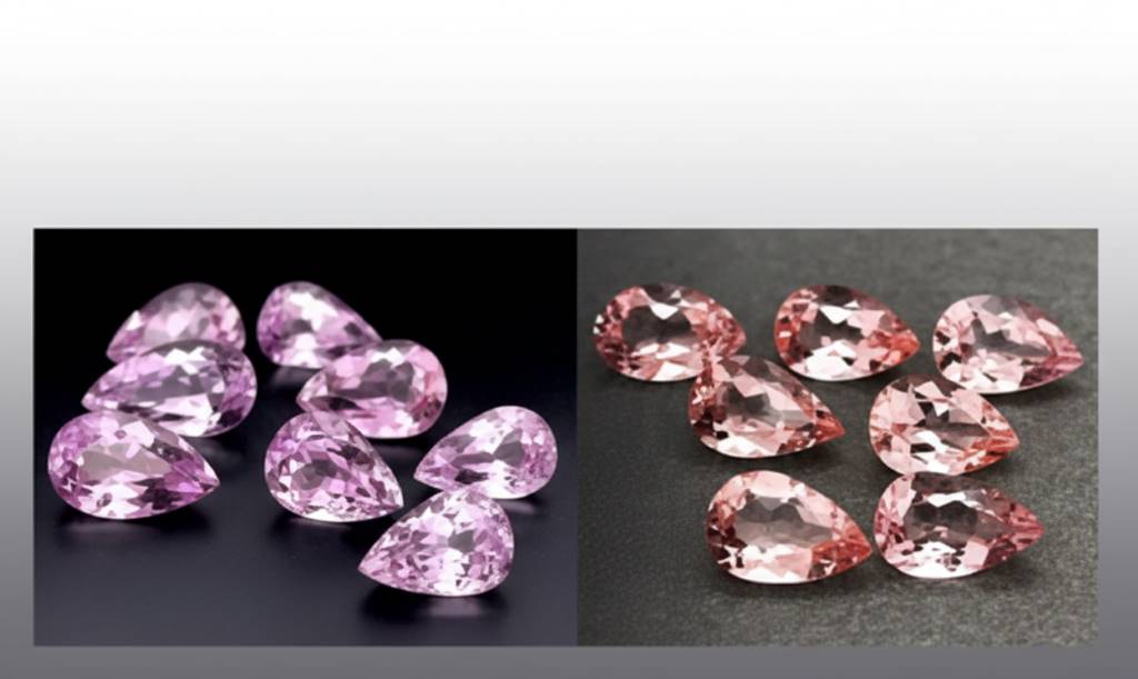 Morganite vs Kunzite: A sparkling Morganite engagement ring