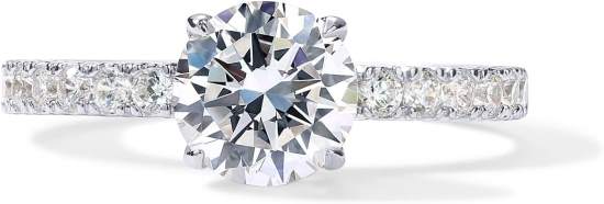 PAVOI 14K Gold-Plated Engagement Ring