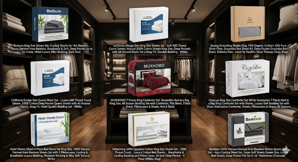Best affordable bedding sets 2026 featuring king, queen, and comforter sets that feel luxurious and cozy on any bed.