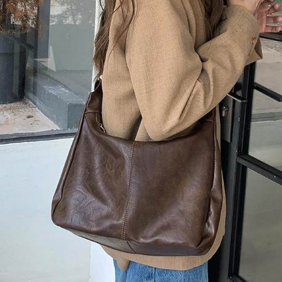 Celestina Hobo Bags for Women Ultra Soft Foldable Vegan Leather Shoulder Handbag
