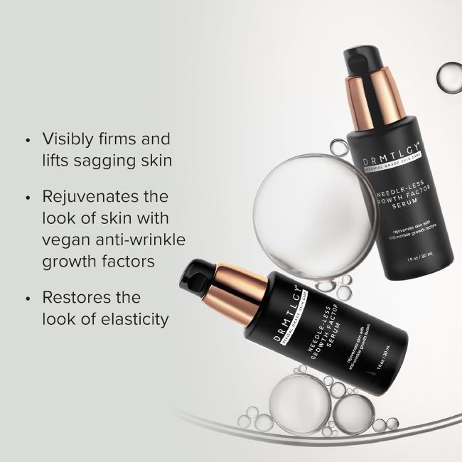 DRMTLGY growth factor serum with peptides and hyaluronic acid for firming, lifting and anti-aging skin care