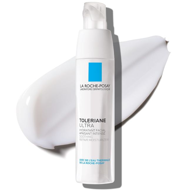 La Roche-Posay Toleriane Dermallergo moisturizer for sensitive skin, soothing and hydrating face cream for dry skin