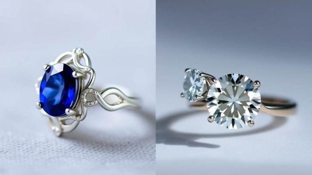 Sapphire Vs Diamond Engagement Ring Which to Choose