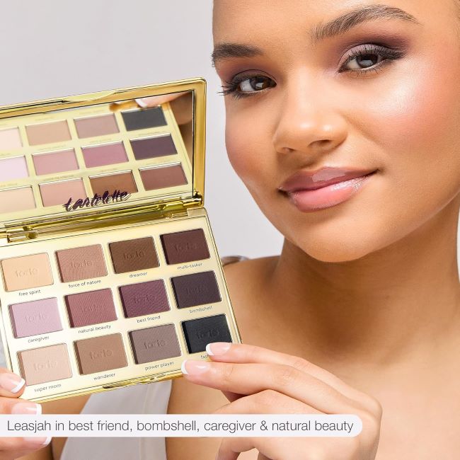 Tarte Tartelette Matte Amazonian clay palette with cool-toned shades, long-lasting and travel-friendly design