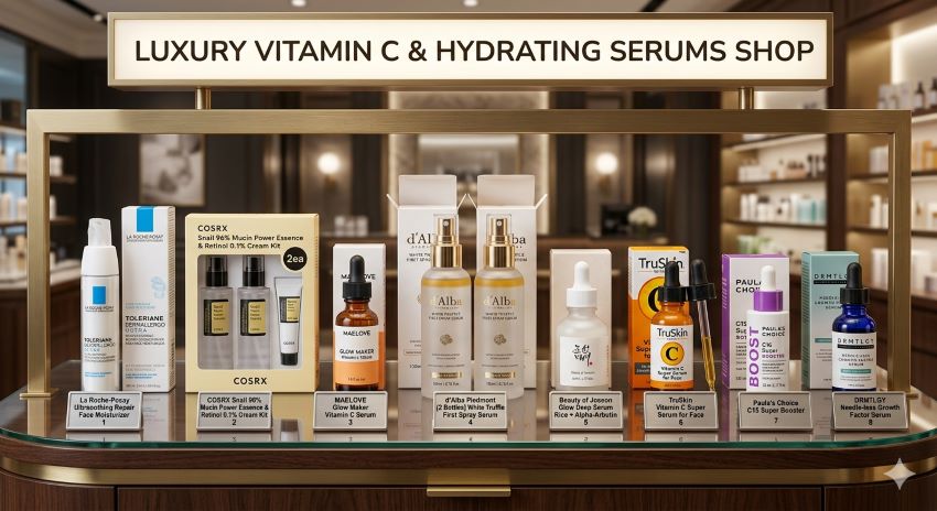 Best affordable vitamin C and hydrating serums in Illinois compared for faster skin transformation and radiant glow