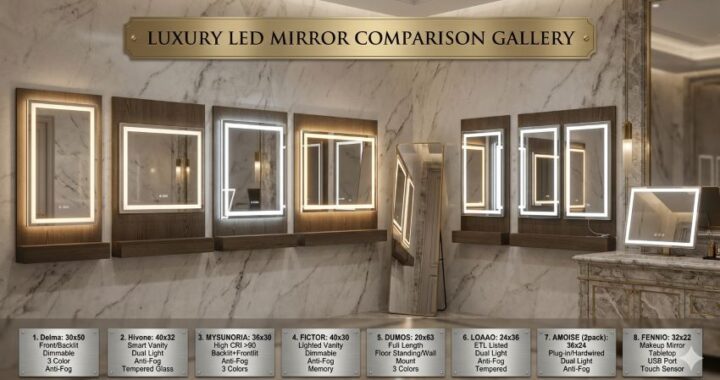 Luxury LED bathroom mirror with smart lighting and modern design enhancing bathrooms in Florida (FL)