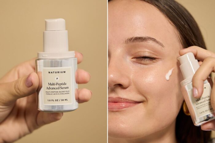 Skincare serum bottle with dropper placed beside beauty products for glowing skin