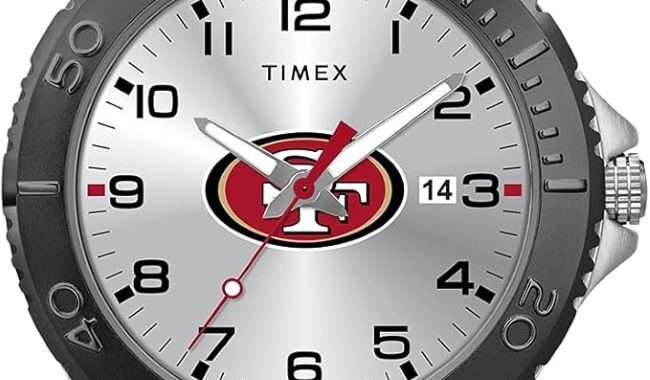 Timex NFL Gamer Watch with Texas team logo on a silicone strap