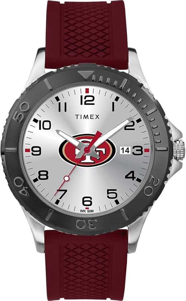 Timex NFL Gamer Watch with Texas team logo on a silicone strap