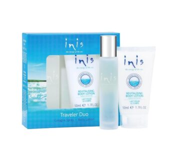 Inis Energy of the Sea Cologne and Lotion Set with fresh ocean-inspired fragrance