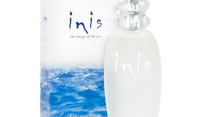 Inis Energy of the Sea fragrance bottle with its fresh ocean-inspired scent