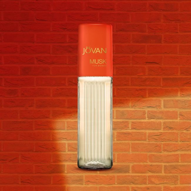 Jovan Musk Cologne Spray bottle featuring its classic musk fragrance