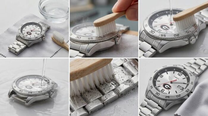 Timex stainless steel watch maintenance and care routine