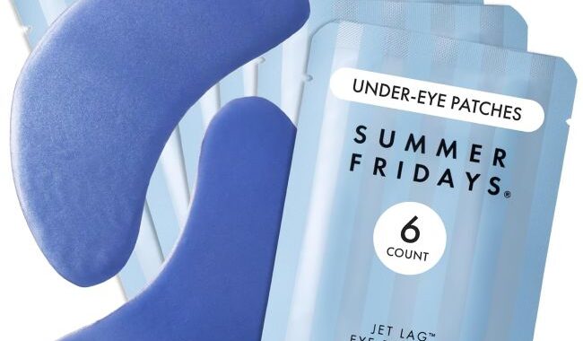 Summer Fridays Jet Lag Eye Patches for under-eye care